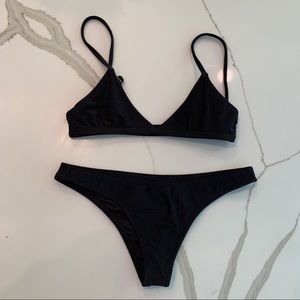 Nasty Gal black bikini set